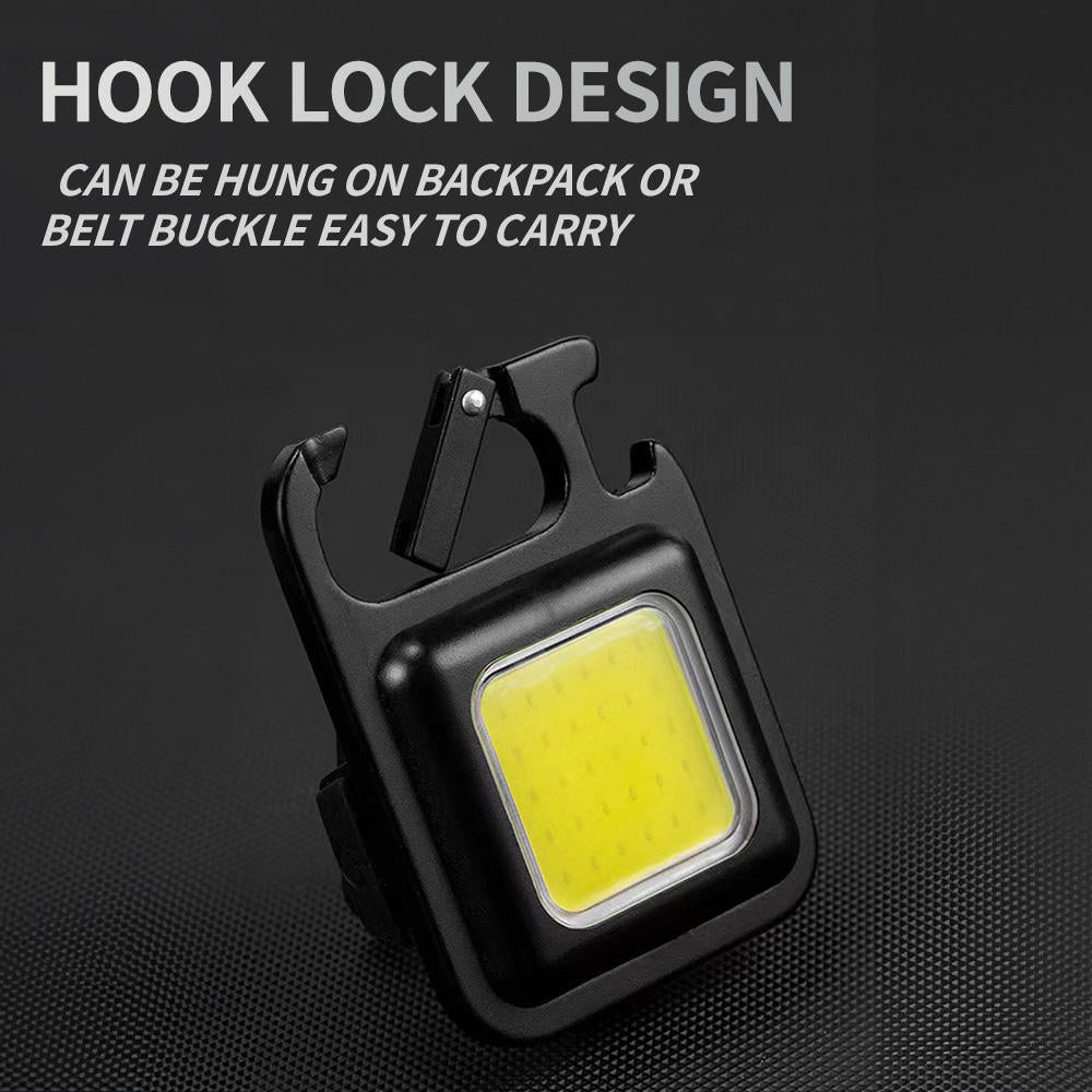 COB Keychain Lamp High Brightness Multifunctional Portable Light Bottl ...